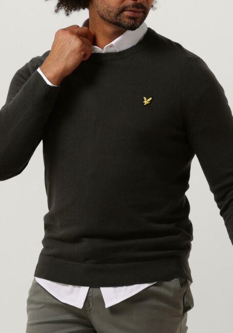 LYLE & SCOTT T-shirt COTTON CREW NECK JUMPER Gris foncé - large
