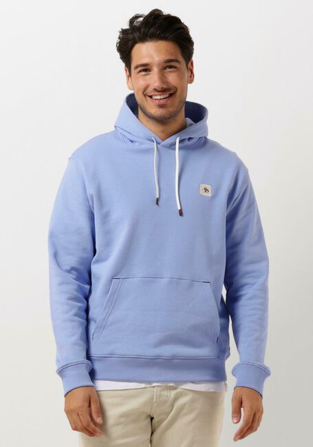 SCOTCH & SODA Chandail ESSENTIAL LOGO BADGE HOODIE en bleu - large