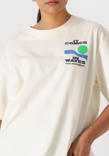 POM AMSTERDAM T-shirt TSHIRT OVERSIZED AT THE SEASIDE &Eacute;cru - large