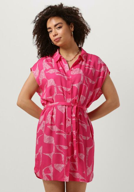 ANOTHER LABEL Mini robe DARCI DRESS S/L en rose - large