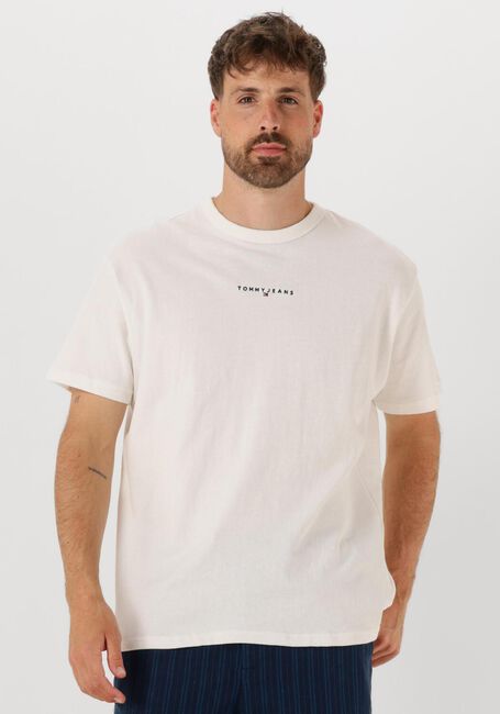 TOMMY JEANS T-shirt TJM RLX LINEAR LOGO TEE en blanc - large