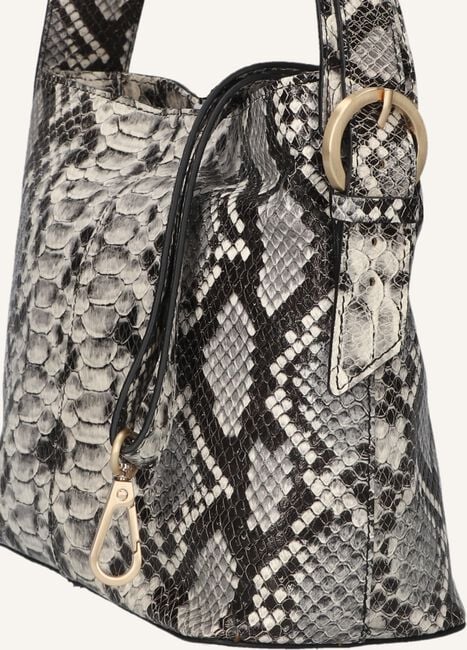 Zwarte FRED DE LA BRETONIERE Handtas LINDI BUCKET BAG PYTHON PRINTED LEATHER Zwarte FRED DE LA BRETONIERE Handtas LINDI BUCKET BAG PYTHON PRINTED LEATHER - large
