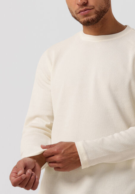 ANERKJENDT Pull AKSILO LS WAFFLE TEE Blanc - large