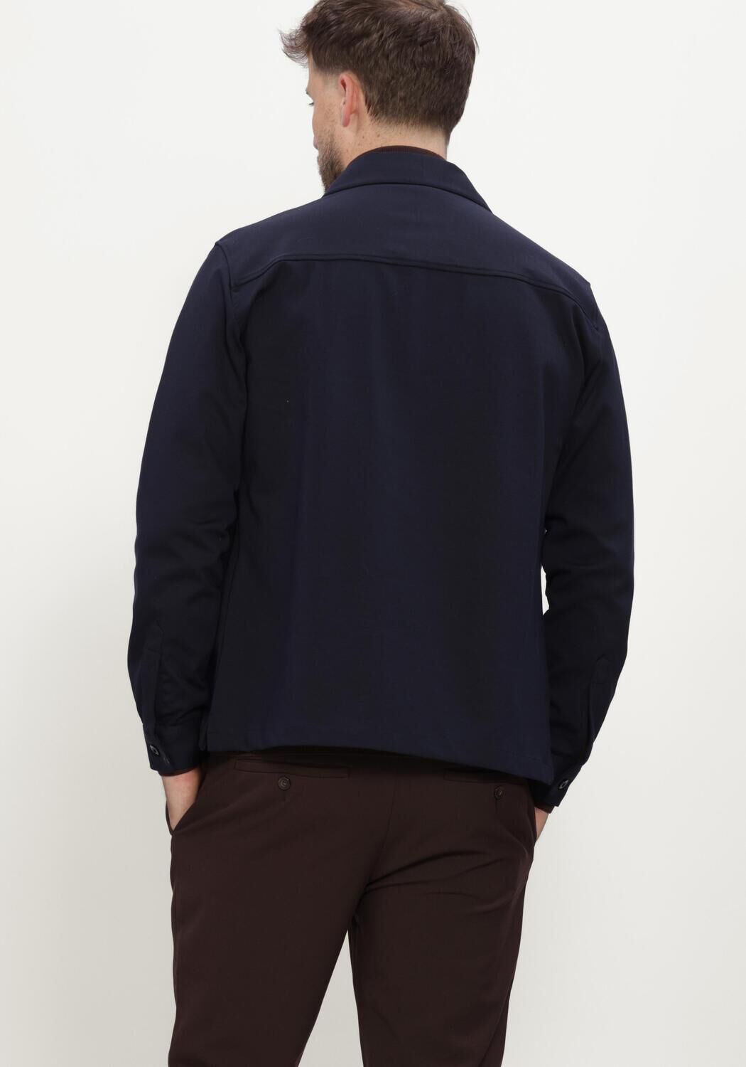 GENTI Surchemise OVERSHIRT RITS Bleu fonc&eacute; - large