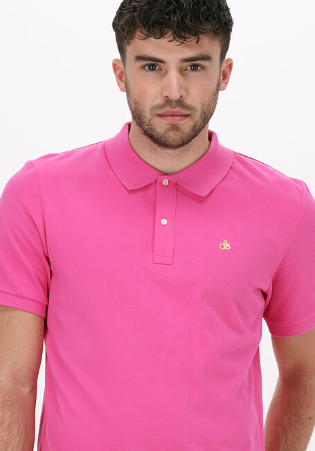 SCOTCH & SODA Polo CLASSIC PIQUE POLO IN ORGANIC COTTON en rose - large