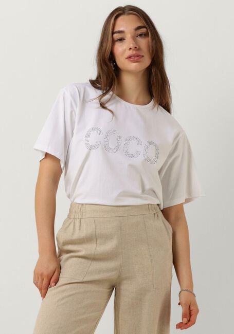 CO'COUTURE T-shirt COCO STONE TEE en blanc - large