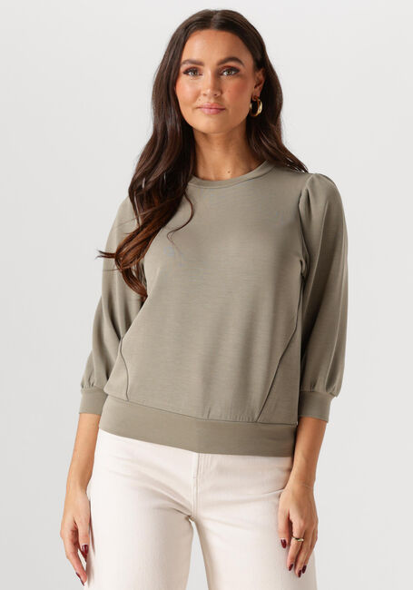 Groene SELECTED FEMME Top SLFTENNY 3/4 SWEAT TOP - large