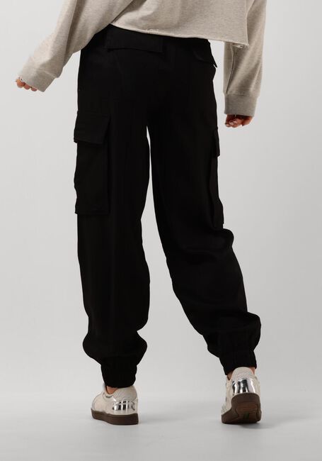 ALIX THE LABEL Pantalon cargo LADIES WOVEN TWILL CARGO SHORTS en noir - large