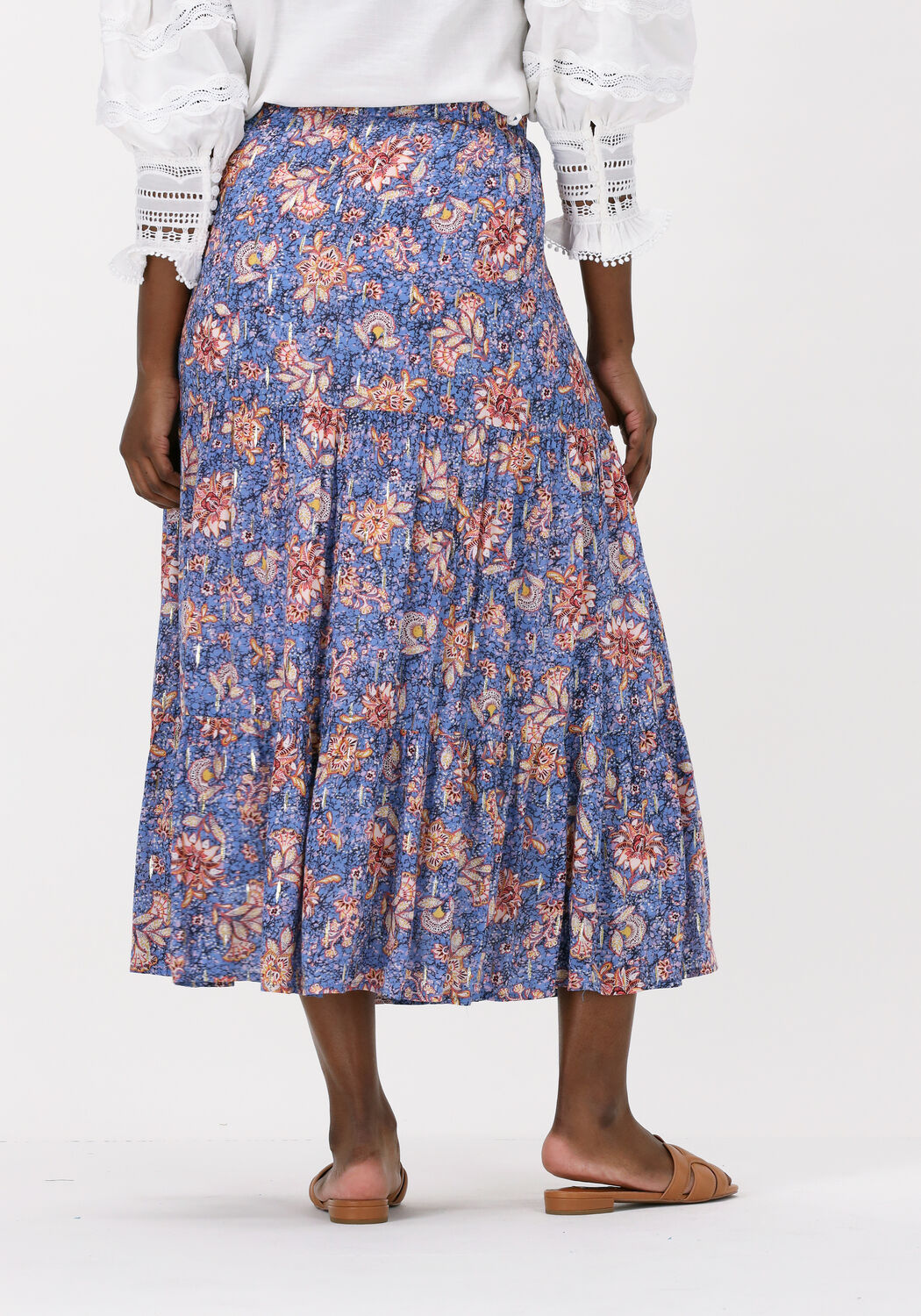 SUNCOO Jupe midi FANCY Cobalt Omoda