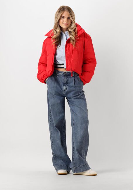 CO'COUTURE Veste matelassé FROSTY CROP PURR JACKET en rouge - large