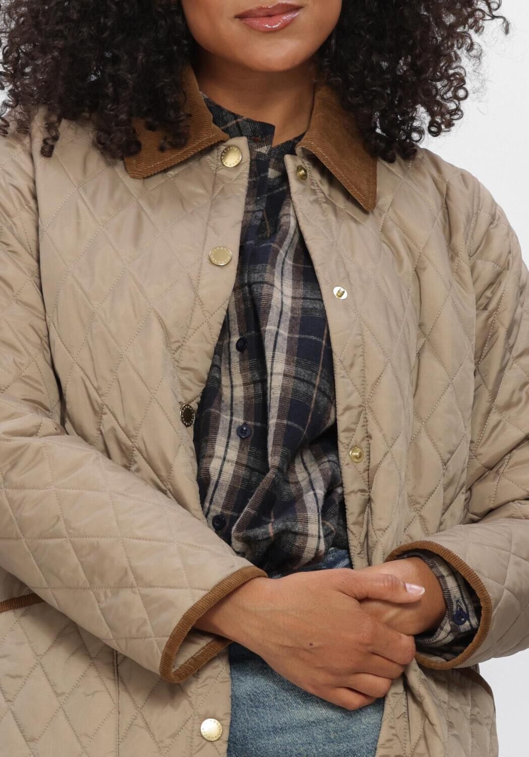 BARBOUR Veste matelass&eacute; ICONS MODERN LIDDESDALE QUILTED JACKET en beige - large