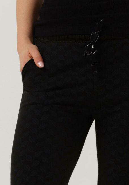 Zwarte 10DAYS Joggingbroek CROPPED JOGGER MONOGRAM - large