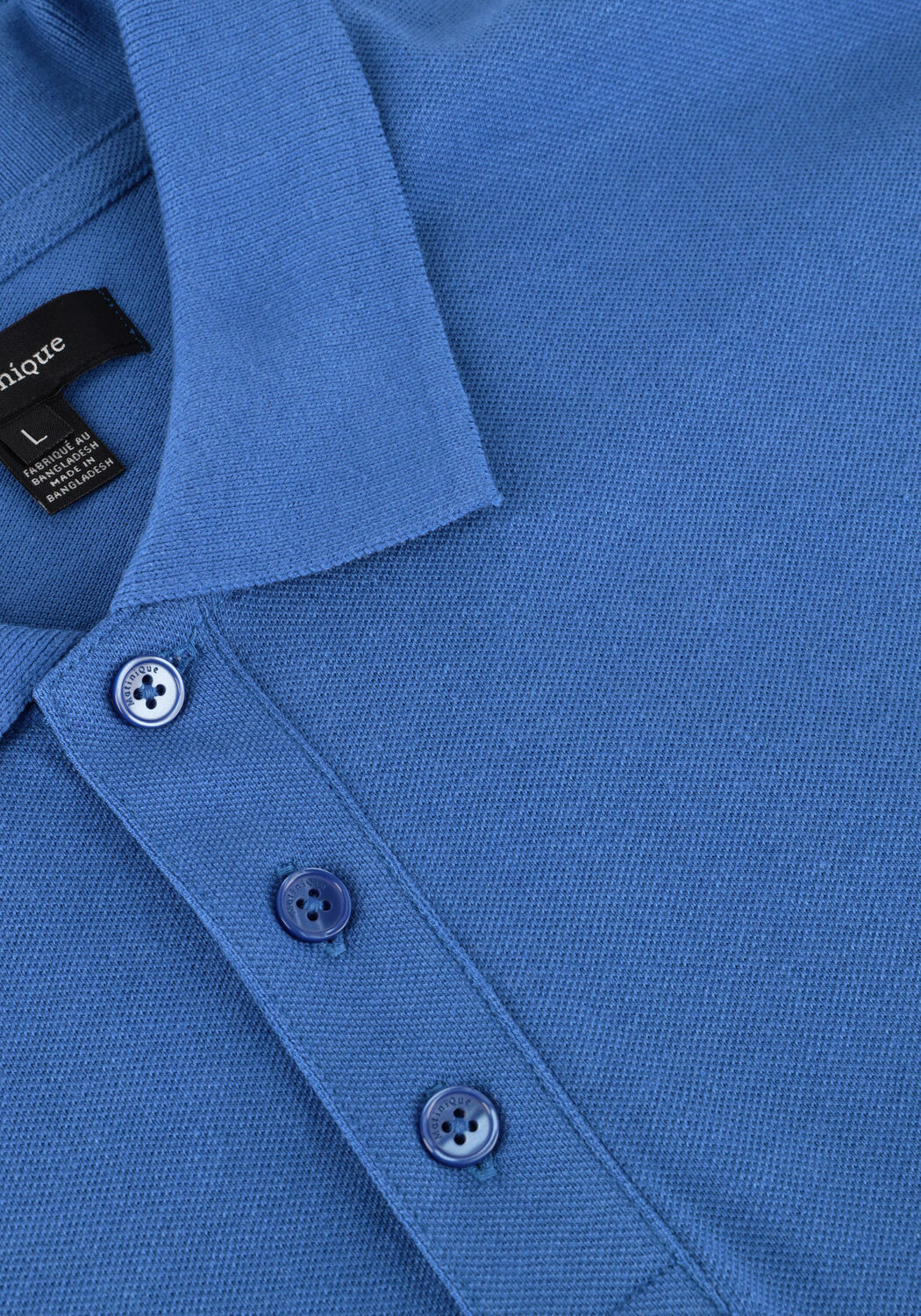 Blauwe MATINIQUE Polo MAPOLEO MELANGE - large