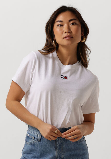 TOMMY JEANS T-shirt TJW BXY BADGE TEE en blanc - large