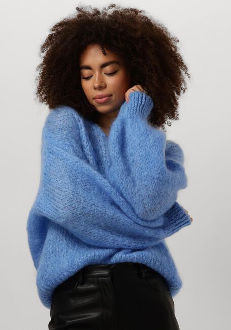 AMERICAN DREAMS Pull MILANA LS MOHAIR KNIT en bleu - large