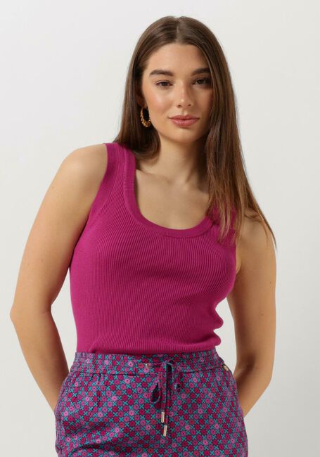 YDENCE Haut KNITTED TOP KEELY en rose - large