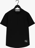 Zwarte CALVIN KLEIN T-shirt BADGE TURN UP SLEEVE