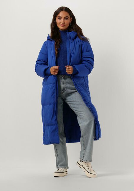 Blauwe Y.A.S. Gewatteerde jas YASIRIMA LS LONG DOWN COAT S. NOOS - large