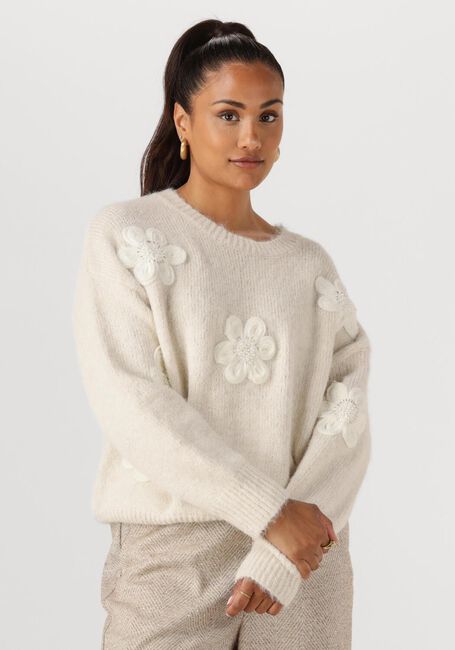 NUKUS Pull CHIACA PULLOVER FLOWER en blanc - large