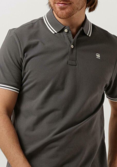 G-STAR RAW Polo DUNDA SLIM STRIPE POLO S/S en gris - large