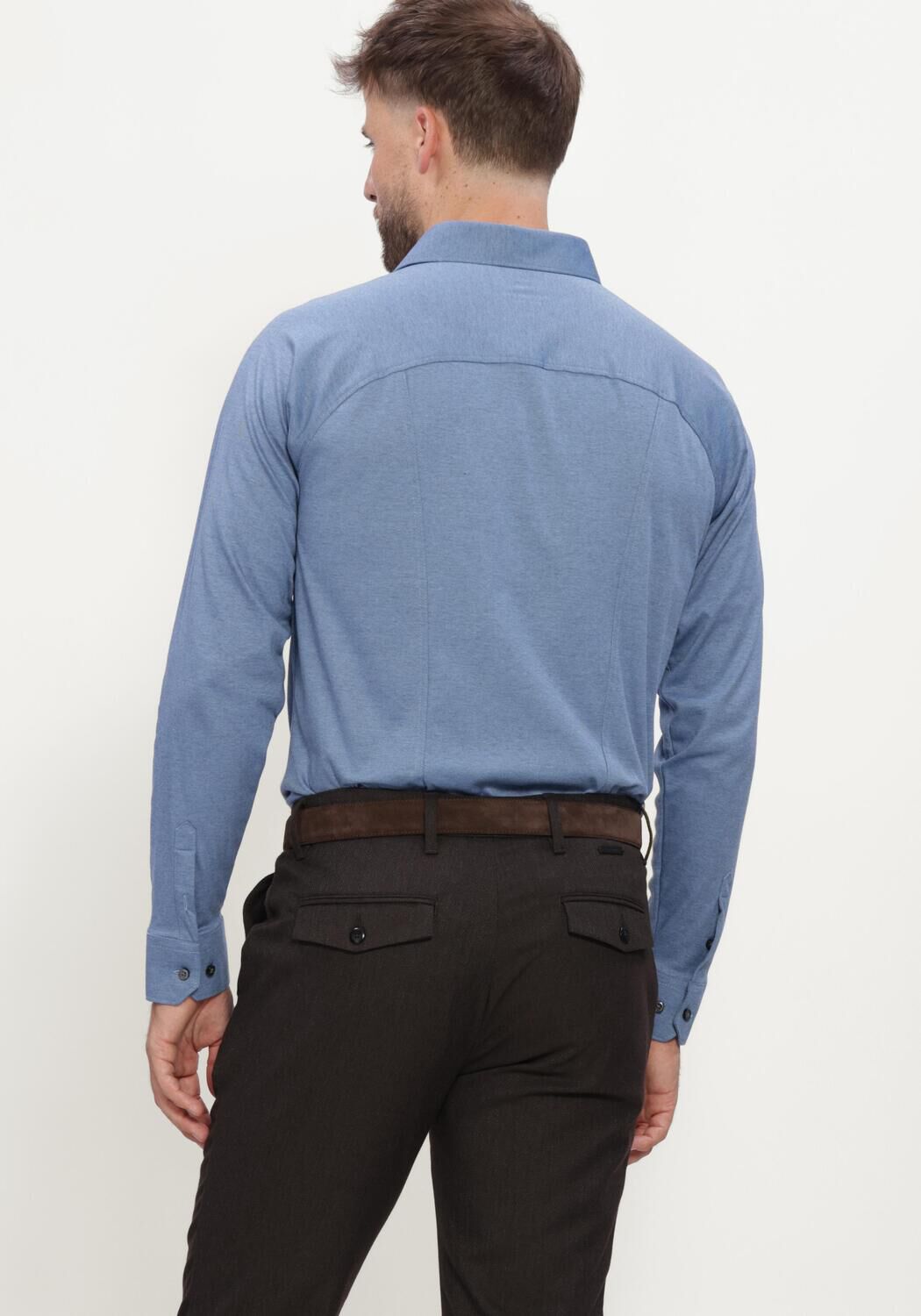 Blauwe DESOTO Casual overhemd CASUAL KENT 1/1 - large