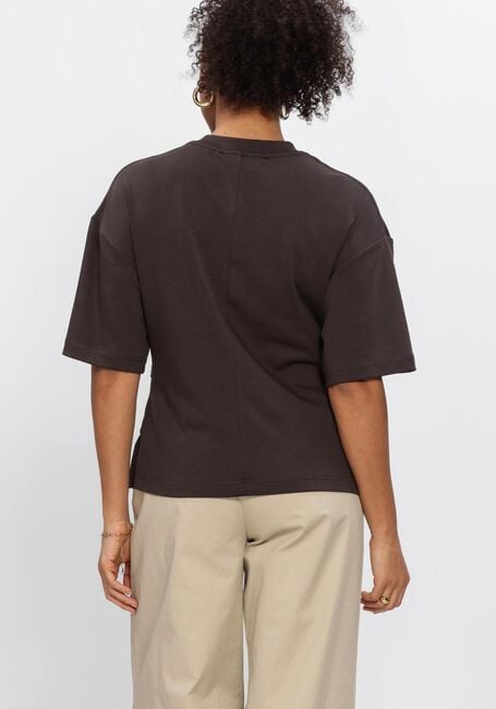 SECOND FEMALE T-shirt ENORA BROOCH TEE en marron - large