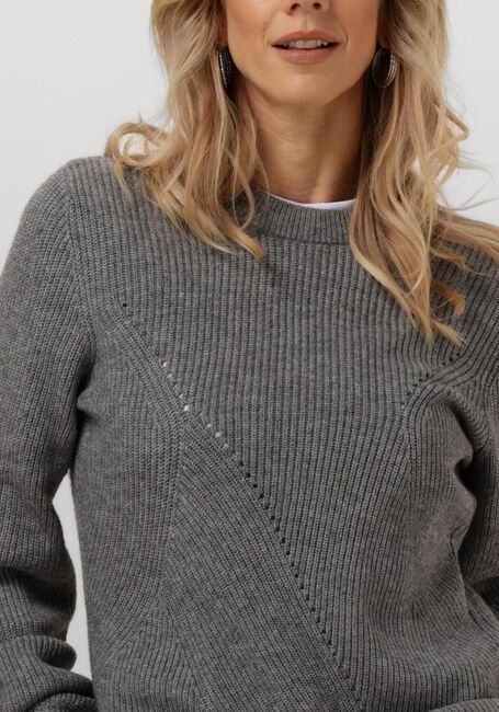 OBJECT Pull OBJDITTE RE L/S KNIT PULLOVER en gris - large