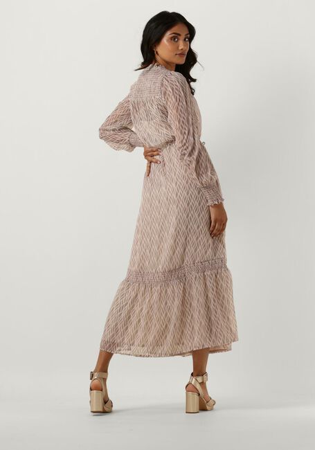 NEO NOIR Robe midi JOOLS GRAPHIC FIRE DRSS en beige - large