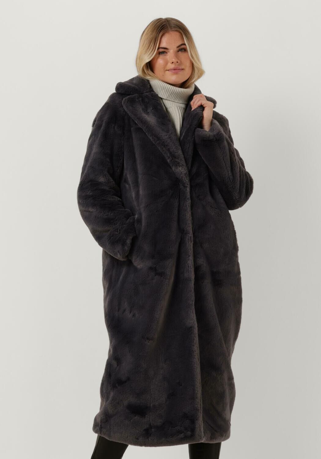Manteau teddy gris store