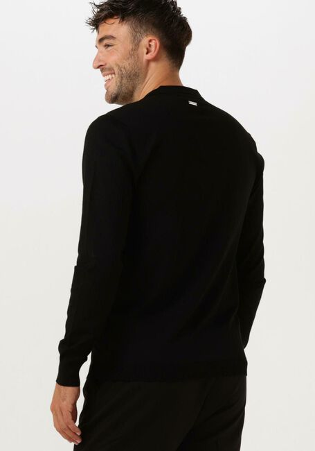 PUREWHITE Pull KNITTED LONGSLEEVE WITH SPECIAL COLLAR en noir - large