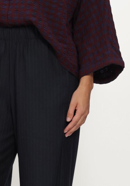 BY-BAR Pantalon large CELIN PINSTRIPE PANTS Bleu fonc&eacute; - large