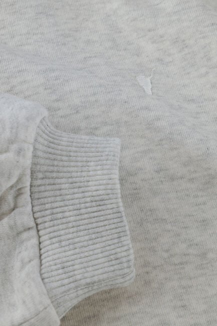 Lichtgrijze ALIX MINI Mini jurk SWEAT RUFFLE DRESS - large