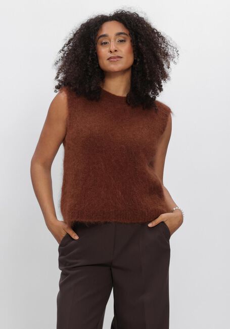 SUMMUM Spencer SPENCER KID MOHAIR KNIT en marron - large
