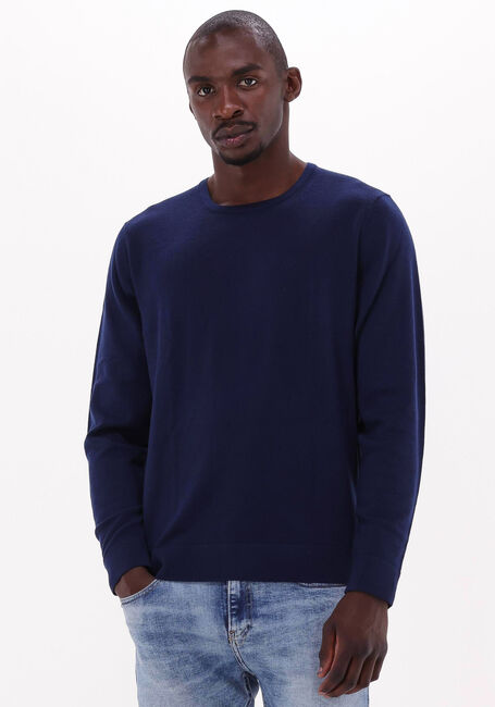 Donkerblauwe CALVIN KLEIN Sweater SUPERIOR WOOL CREW NECK SWEATER - large