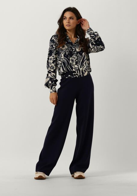 Blauwe VANILIA  SWIRL BLOUSE - large