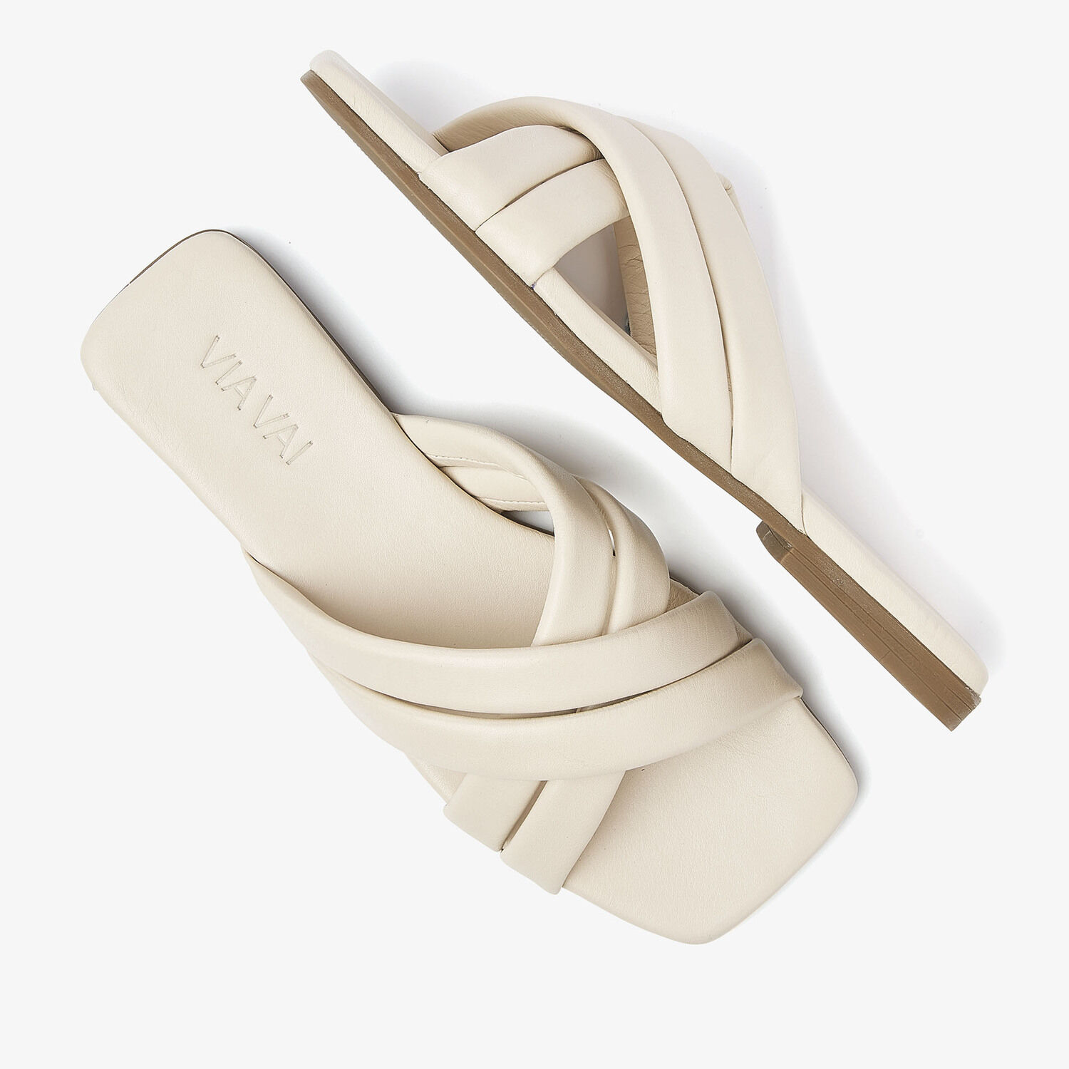 VIA VAI KIKI LOT Tongs en beige - medium