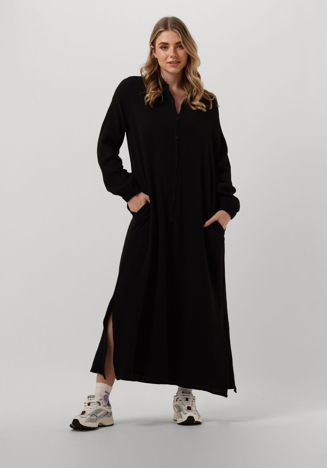 Zwarte PENN INK Maxi jurk S23T900 Omoda