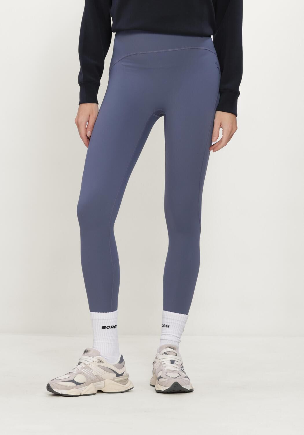Blauwe BJORN BORG Broeken/jumpsuits BORG SLEEK TIGHTS - large