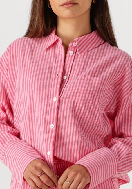 COLOURFUL REBEL VICKY STRIPED DROPPED SHOULDER BLOUSE Blouses Corail - large