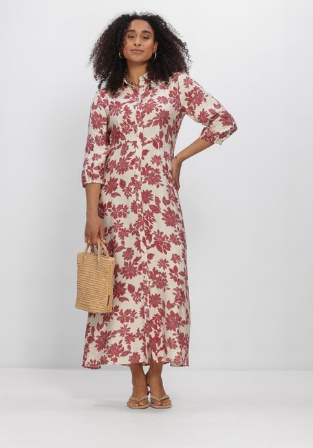 MSCH COPENHAGEN Robe maxi MSCHVILDANA 3 4 SHIRT DRESS Cr&egrave;me - large