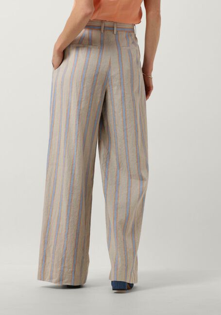 VANILIA Pantalon LINEN STRIPED en beige - large