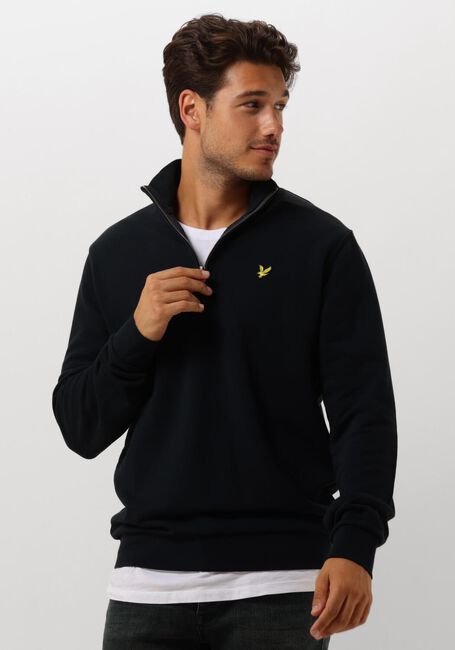 LYLE & SCOTT Chandail LOOPBACK QUARTER ZIP SWEAT Bleu foncé - large