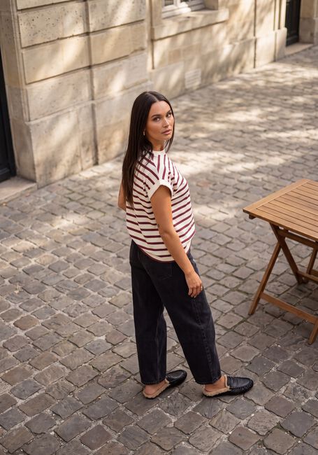 BY-BAR Haut TOBI STRIPE TOP &Eacute;cru - large