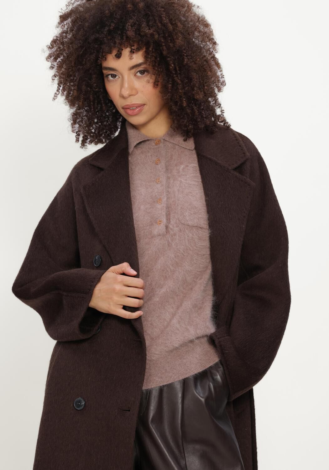 JANICE DETROIT Vestes en marron - large