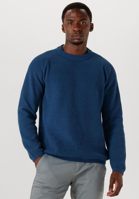Blauwe DSTREZZED Trui NEILL BIG CHENILLE - large