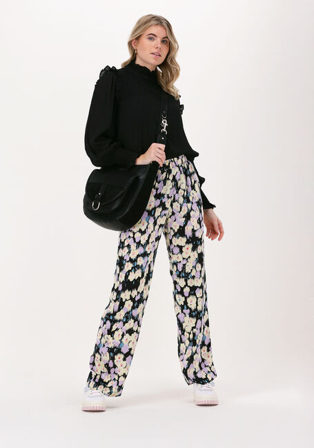 Zwarte NEO NOIR  MELINDA SOLID BLOUSE - large