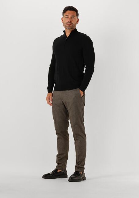 PROFUOMO Pull PULLOVER HALF ZIP MERINO en noir - large