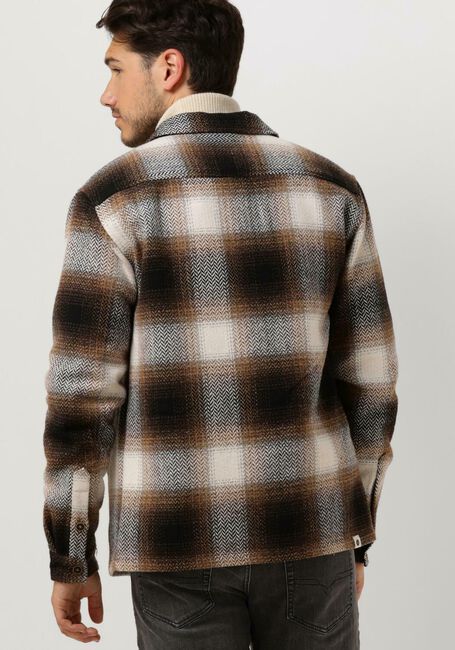 ANERKJENDT Surchemise AKOSCAR CHECK OVERSHIRT en marron - large