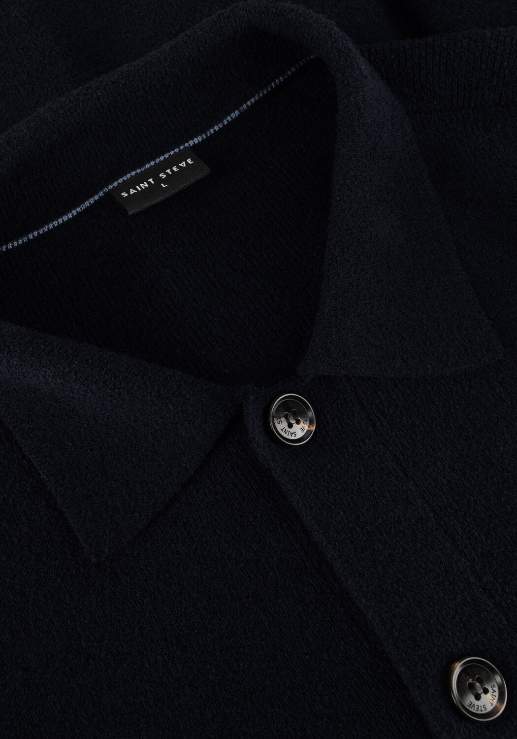 SAINT STEVE Pull REMCO Bleu fonc&eacute; - large