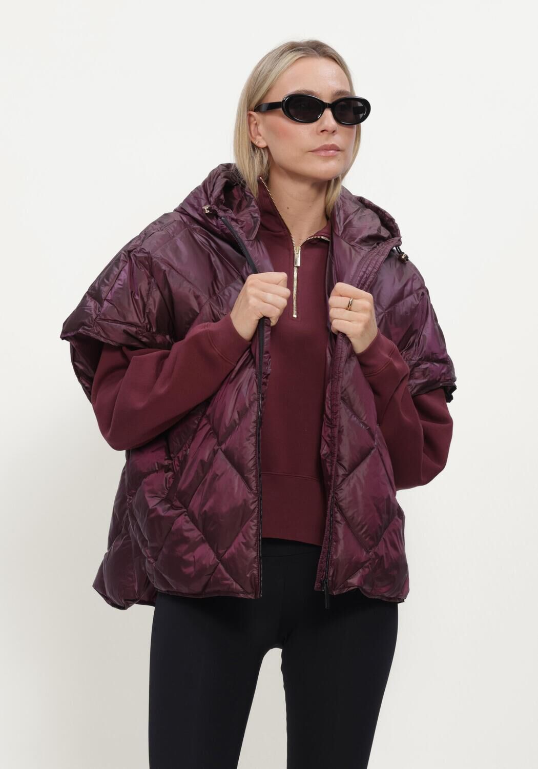 DEBLON SPORTS Veste sans manches BOWIE CAPE Bordeaux - large